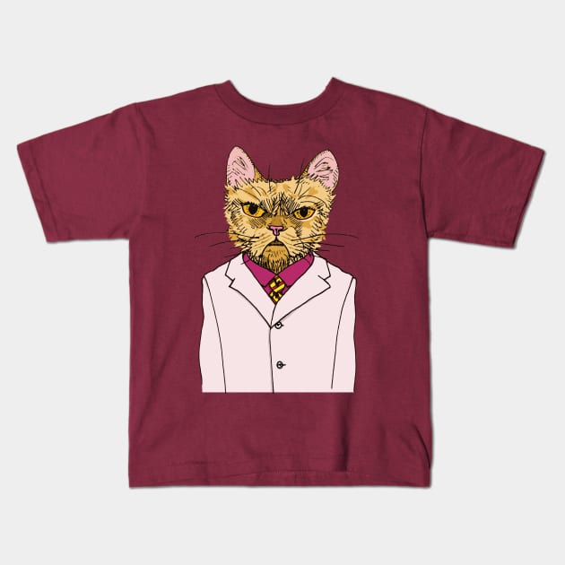 Business Cat: The Chief Executive Meow-ficer Kids T-Shirt by GOATSgear